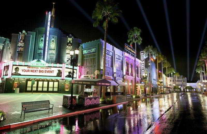 Resorts World Sentosa - Hotel Singapur Exterior foto Hollywood Boulevard at night